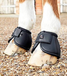 Premier Equine Hufglocken Carbon Tech Kevlar Gamaschen Schwarz Größe S – Bild 1 von 4