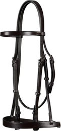 Premier Equine Hunter Leder Zaumzeug für Ponys in Braun – Bild 1 von 1