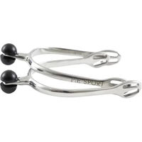 Produktbild von Premier Equine Kugelsporen aus Edelstahl in Silber