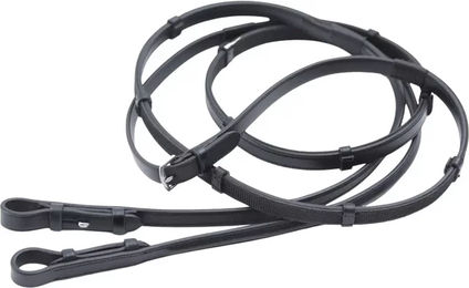Produktbild von Premier Equine Lederzügel Salvatore in Schwarz mit Grip