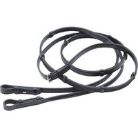 Produktbild von Premier Equine Lederzügel Salvatore in Schwarz mit Grip