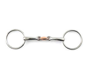 Produktbild von Premier Equine Loser Ringtrense mit Kupfertrense aus Edelstahl 11,4 cm