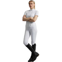 Produktbild von Premier Equine Luceo Damen Turnierleggings mit mittlerem Grip in Weiß
