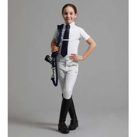 Produktbild von Premier Equine Luciana Reitshirt für Mädchen aus Baumwolle Weiß