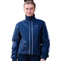 Produktbild von Premier Equine Lumen Reitjacke Unisex mit Reflektoren wasserdicht aus Fleece Blau Größe L