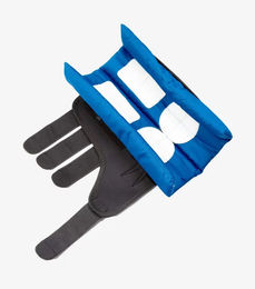 Premier Equine Magni-Teque Gamaschen für Pferde aus Neopren mit Magnetverschluss Größe XL Schwarz Blau – Bild 1 von 5
