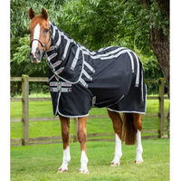 Produktbild von Premier Equine Magni-Teque Outdoor-Pferdedecke mit Magnetverschluss in Schwarz