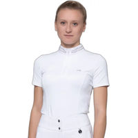 Produktbild von Premier Equine Maria Diamante Reitshirt für Damen in Weiß Größe 36