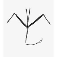 Produktbild von Premier Equine Martingal Baressa für Pferde in Schwarz mit Edelstahl
