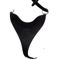 Produktbild von Premier Equine Martingalgabel European Bib aus Leder in Schwarz für Vollblut