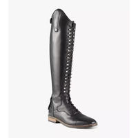 Produktbild von Premier Equine Maurizia Leder-Schnür-Reitstiefel Damen Schwarz Größe 41 Regular