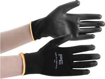 Produktbild von Premier Equine Mehrzweckhandschuhe aus Kunststoff Schwarz Größe M