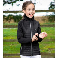 Produktbild von Premier Equine Mini Elena Daunenjacke für Mädchen Schwarz wasserabweisend
