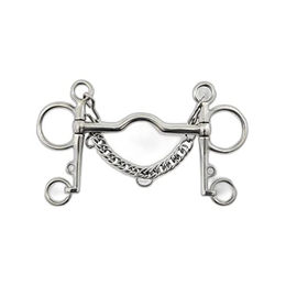 Produktbild von Premier Equine Mittleres Pelham-Gebiss mit Kinnkette in Silber für Pferde