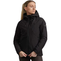 Produktbild von Premier Equine Motet Reitjacke für Damen wasserdicht in Schwarz und Grau