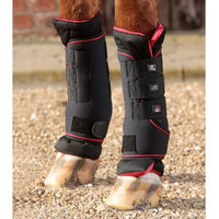 Produktbild von Premier Equine Nano-Tec Infrarot Stallgamaschen mit Neopren-Innenfutter Schwarz Rot