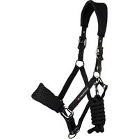 Produktbild von Premier Equine Necto 3D Nylonhalfter für Pferde in Schwarz