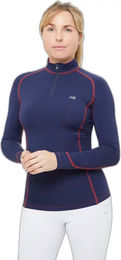 Premier Equine Ombretta Reitshirt für Damen mit langen Ärmeln Blau Größe 36 – Bild 1 von 1