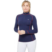 Produktbild von Premier Equine Ombretta Reitshirt für Damen mit langen Ärmeln Blau Größe 36