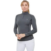 Produktbild von Premier Equine Ombretta Reitshirt für Damen Sommer Grau Größe 42