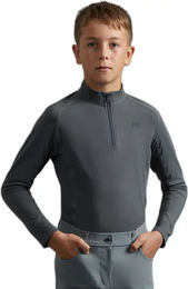 Produktbild von Premier Equine Ombretta Reitshirt für Kinder Sommer Grau 5/6 Jahre