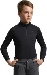 Produktbild von Premier Equine Ombretta Reitshirt für Kinder Sommer Schwarz 7/8 Jahre