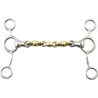 Produktbild von Premier Equine Pelham für Pferde aus Messing mit Waterford-Mundstück