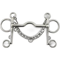 Produktbild von Premier Equine Pelham Gebiss aus Edelstahl in Silber