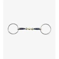 Produktbild von Premier Equine Pferdebiss 2-Ring aus Blaueisen Sweet Iron mit legierter Raute 14 cm