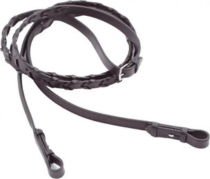 Premier Equine Pietro Pferdezügel aus Leder in Braun oder Schwarz – Bild 1 von 4
