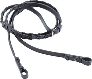 Premier Equine Pietro Pferdezügel aus Leder in Schwarz – Bild 1 von 5