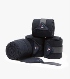 Produktbild von Premier Equine Polobänder für Pferde 4er Pack aus Fleece in Blau und Schwarz