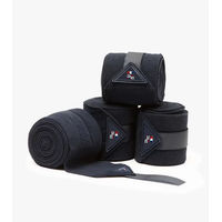 Produktbild von Premier Equine Polobänder für Pferde 4er Pack aus Fleece in Blau und Schwarz