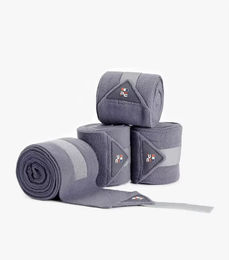 Produktbild von Premier Equine Polobänder für Pferde aus Fleece Grau 4er Pack