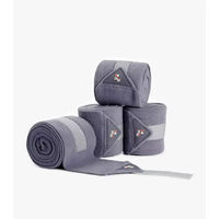 Produktbild von Premier Equine Polobänder für Pferde aus Fleece Grau 4er Pack