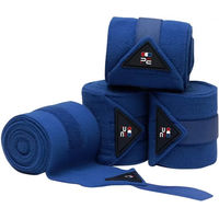 Produktbild von Premier Equine Polobänder Gamaschen aus Fleece Blau 4er Pack für Pferde