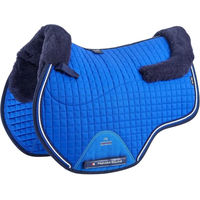 Produktbild von Premier Equine Pony Sattelunterlage mit dämpfender Merino-Wolle in Blau