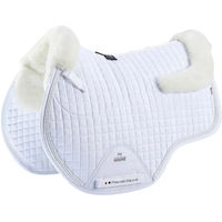 Produktbild von Premier Equine Pony Sattelunterlage mit integrierter dämpfender Merino-Wolle in Weiß