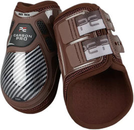 Produktbild von Premier Equine Pro Fetlock Gamaschen aus Carbonfaser Braun Größe S
