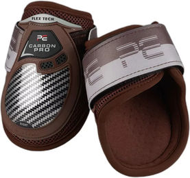 Produktbild von Premier Equine Pro Fetlock Lite Gamaschen aus Kohlefaser Braun Größe L