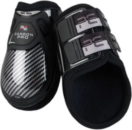 Produktbild von Premier Equine Pro Fetlock Streichkappen aus Carbonfaser Schwarz Größe M