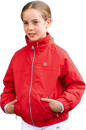 Produktbild von Premier Equine Pro Rider Wasserdichte Reitjacke für Kinder in Rot Größe 13/14 Jahre