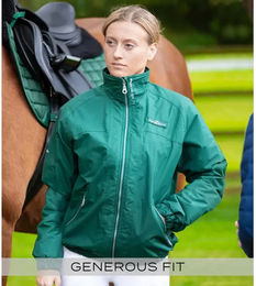 Produktbild von Premier Equine Pro Rider Wasserdichte Reitjacke Unisex Grün Größe S
