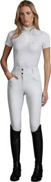 Premier Equine Prospero Reithose Damen mit Full Grip in Weiß – Bild 1 von 1