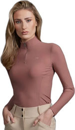 Produktbild von Premier Equine Prospero Reitshirt Damen Langarm Braun Größe 42