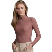 Produktbild von Premier Equine Prospero Reitshirt Damen Langarm Sommer Braun Größe 46