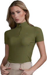 Premier Equine Prospero Reitshirt für Damen in Grün aus Stoff für den Sommer – Bild 1 von 1