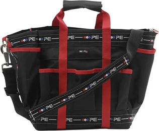 Premier Equine Putztasche aus Stoff in Schwarz und Rot – Bild 1 von 5