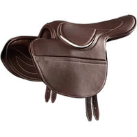 Produktbild von Premier Equine Racing Pferdesattel aus Leder mit halbem Sattelbaum in Braun