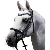 Produktbild von Premier Equine Reiterbraut San Paolo Leder Trense in Schwarz für Cob Pferde